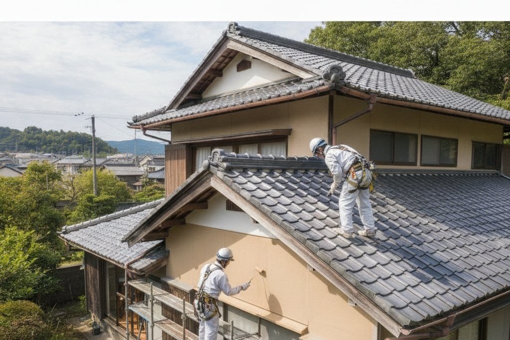 外壁塗装と屋根塗装を同時に行うメリットと費用相場・塗り替え時期を大阪府の一和が解説｜一和