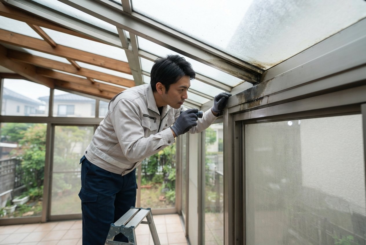 サンルーム 雨漏りのイメージ